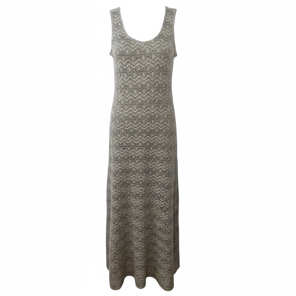 Scandi Minimalist Knit Maxi Dress Coastal Grandma Sleeveless Chic